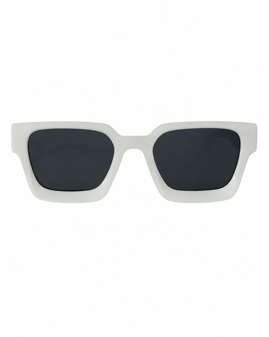 White Chicken | Gafas de sol Future blancas, vista frontal