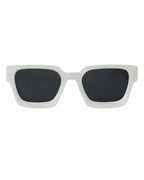 White Chicken | Gafas de sol Future blancas, vista frontal