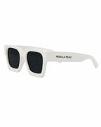 White Chicken | Gafas de sol Future blancas, vista lateral