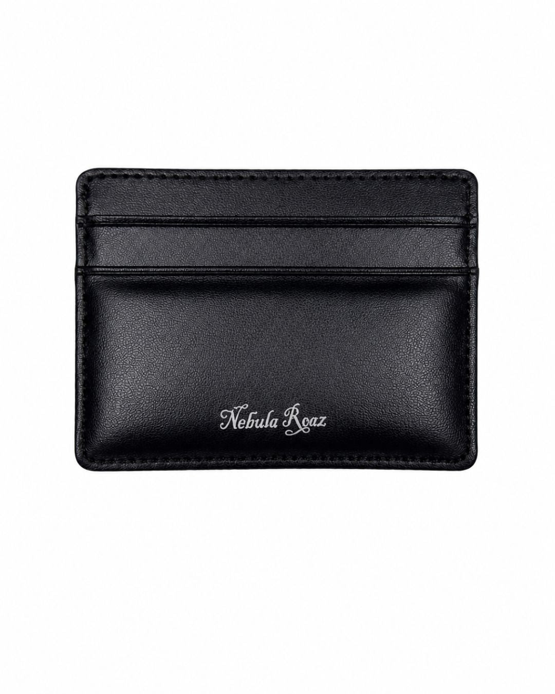 Negro | Cartera Kanagawa negra, vista de tarjeteros
