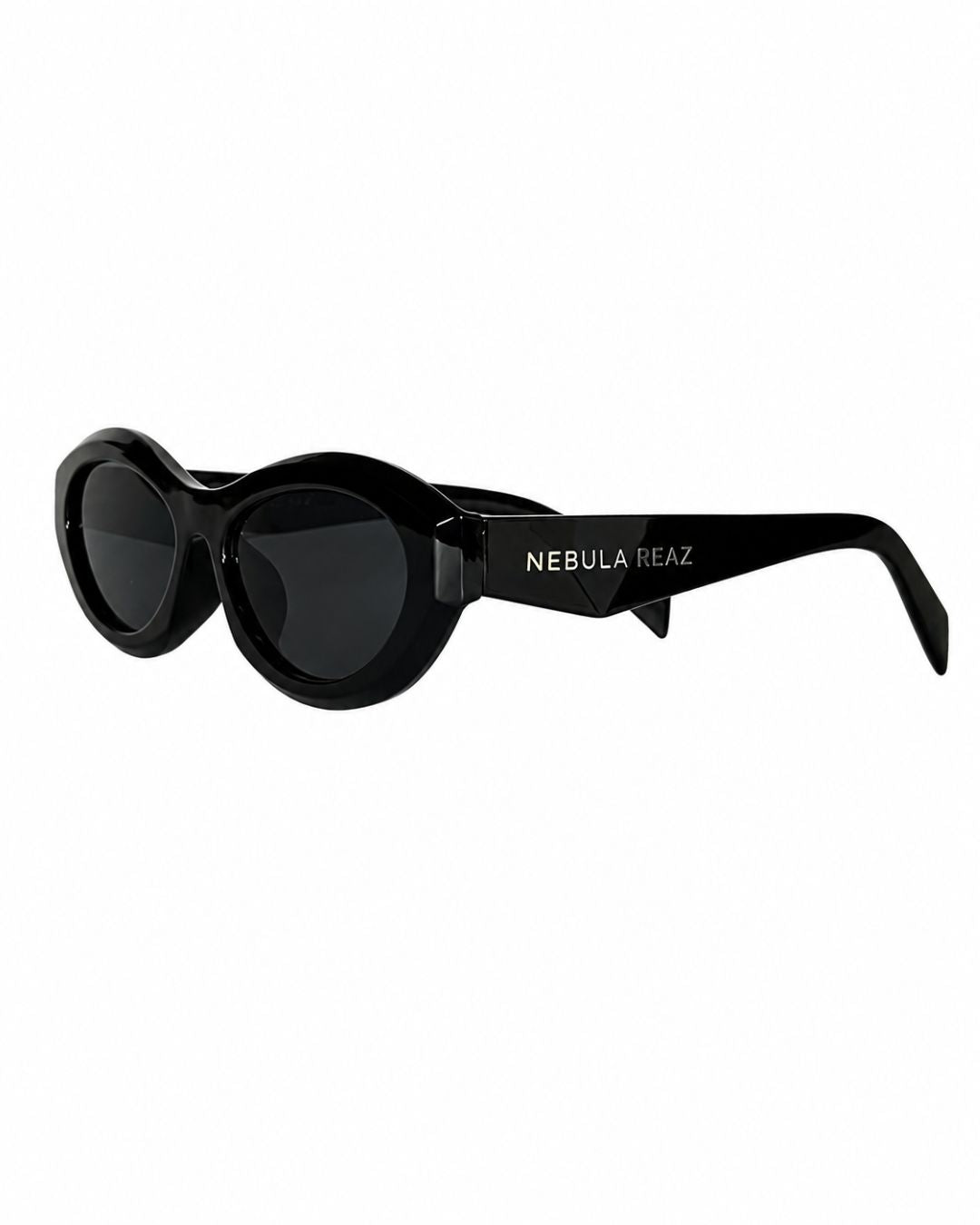 Gafas de sol Valentine negras, vista lateral