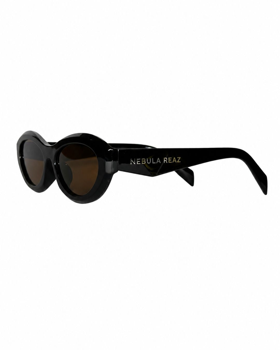 Gafas de sol Valentine marrones, vista lateral